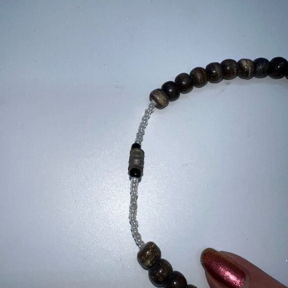 Vintage Large Pooka Bead Necklace - Picture 5 of 7